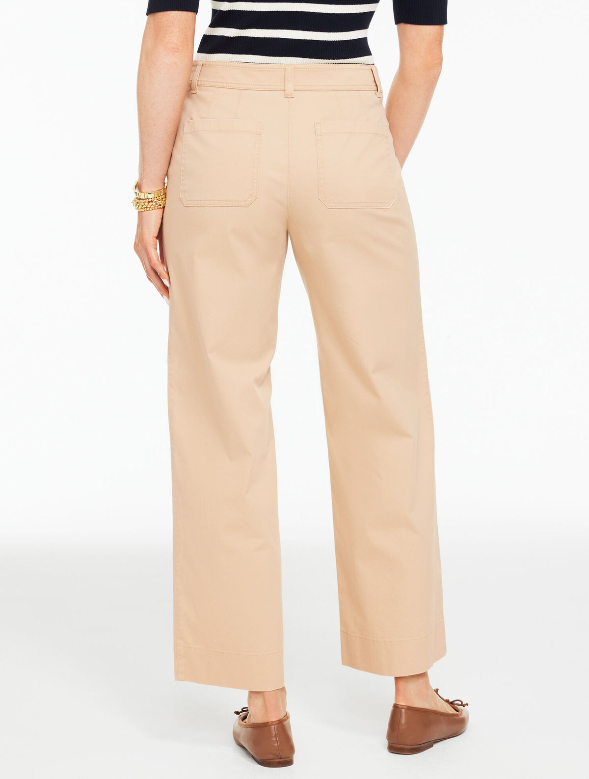 Talbots WIDE ANKLE HERITAGE TWILL PANTS