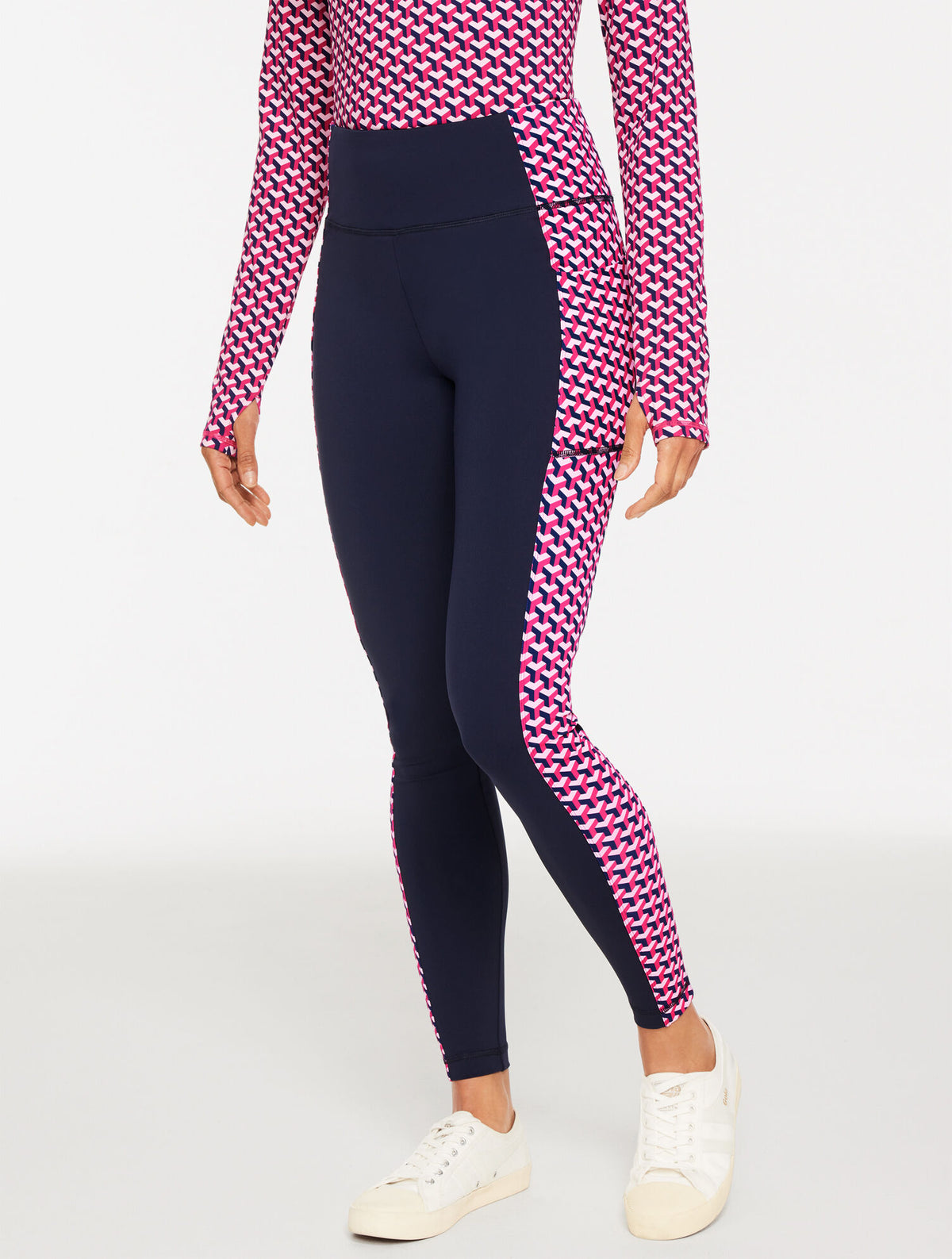Talbots PERFORMANCE COMPRESSION LEGGINGS - GEO