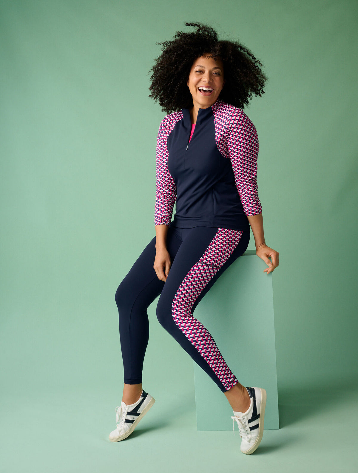 Talbots PERFORMANCE COMPRESSION LEGGINGS - GEO