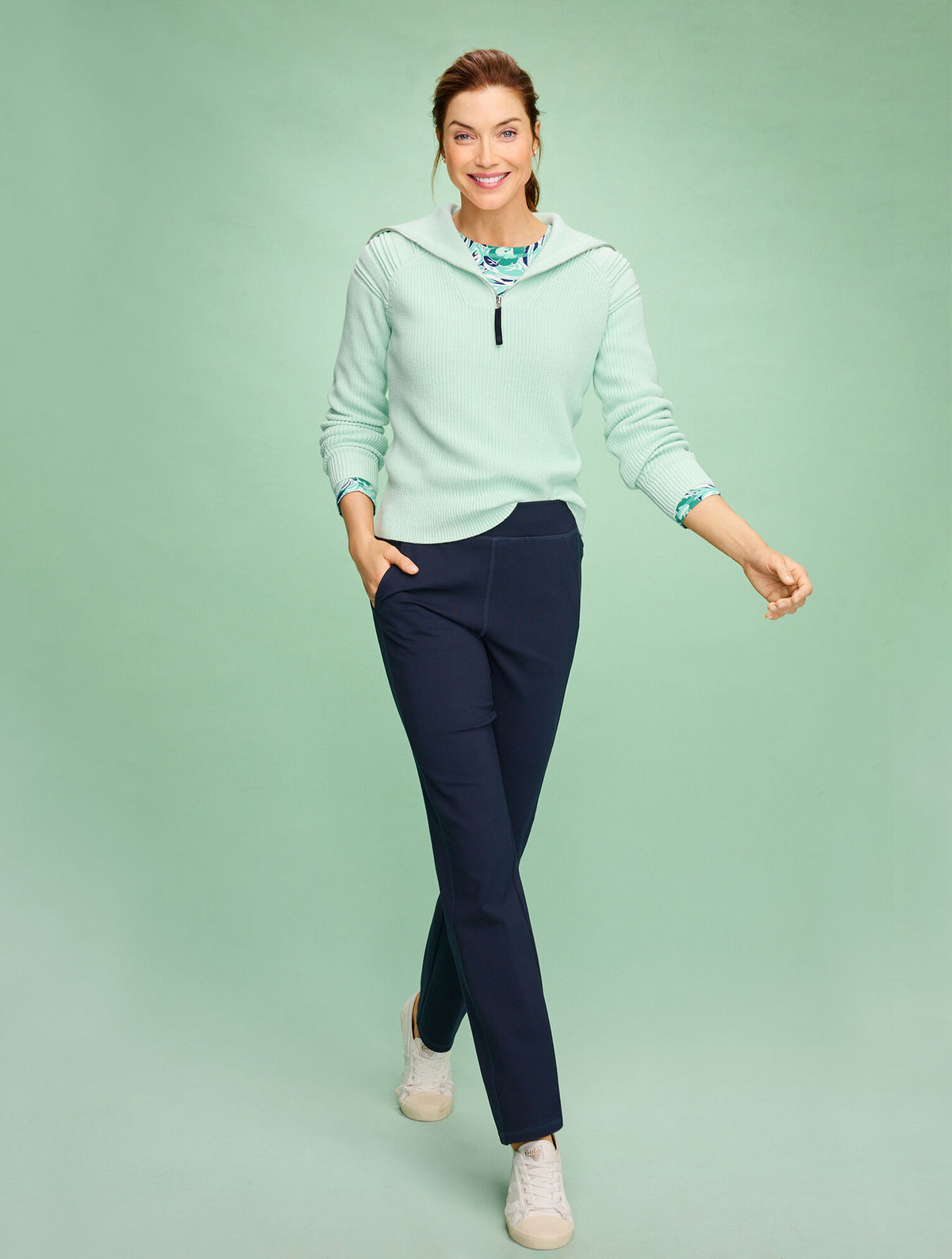 Talbots TECH STRETCH STRAIGHT LEG PULL-ON PANTS