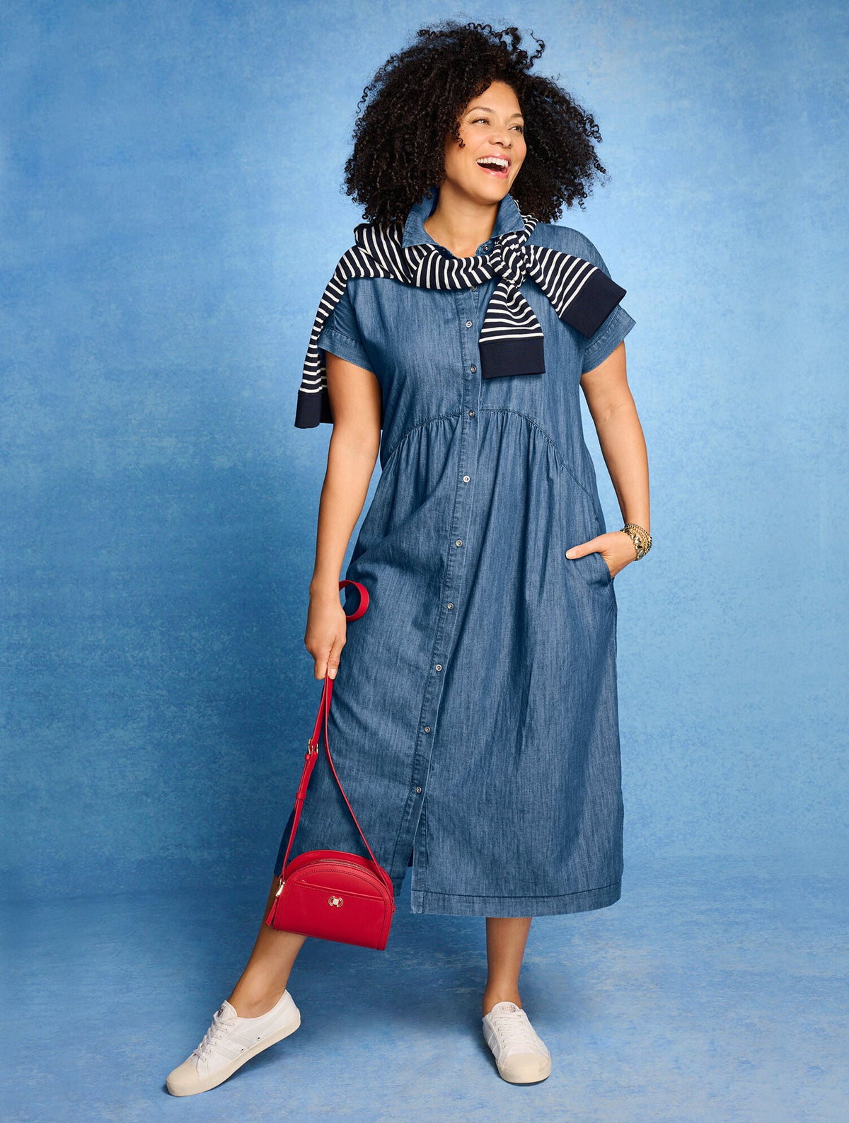 Talbots DENIM SHIRTDRESS - MARIN WASH