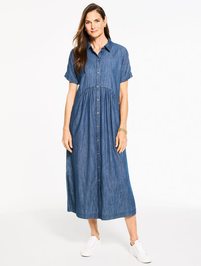 Talbots DENIM SHIRTDRESS - MARIN WASH
