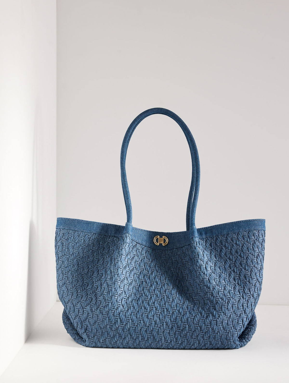 Talbots KATHARINE WOVEN DENIM TOTE