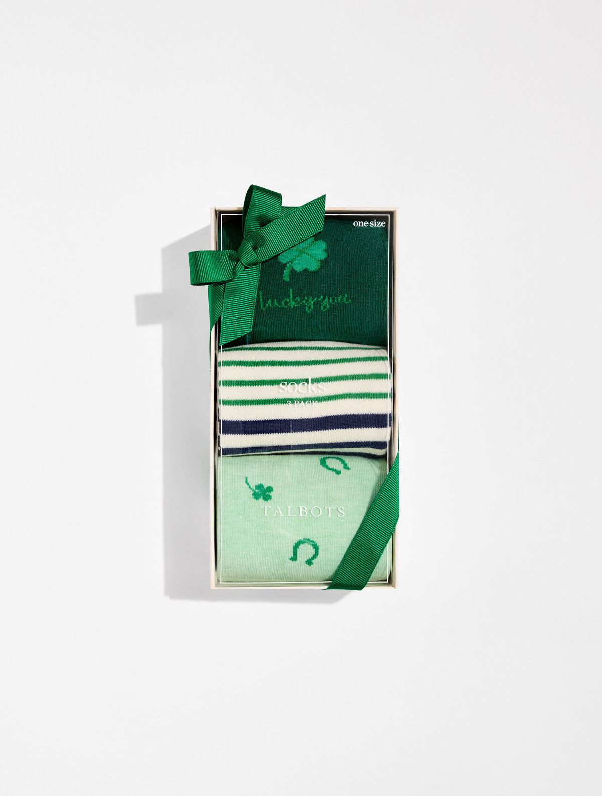 Talbots ST. PATTY’S TROUSER SOCKS 3 PACK GIFT SET
