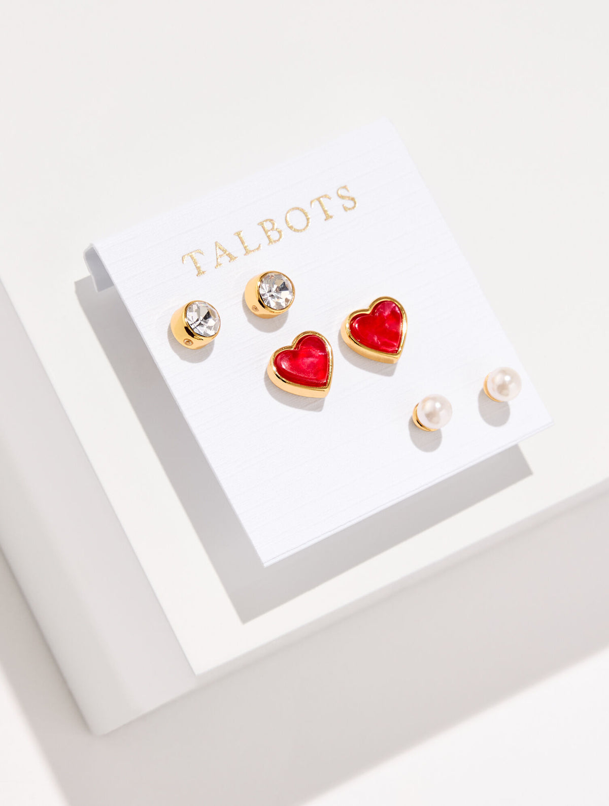 Talbots ROMANTIC HEARTS STUD EARRING SET
