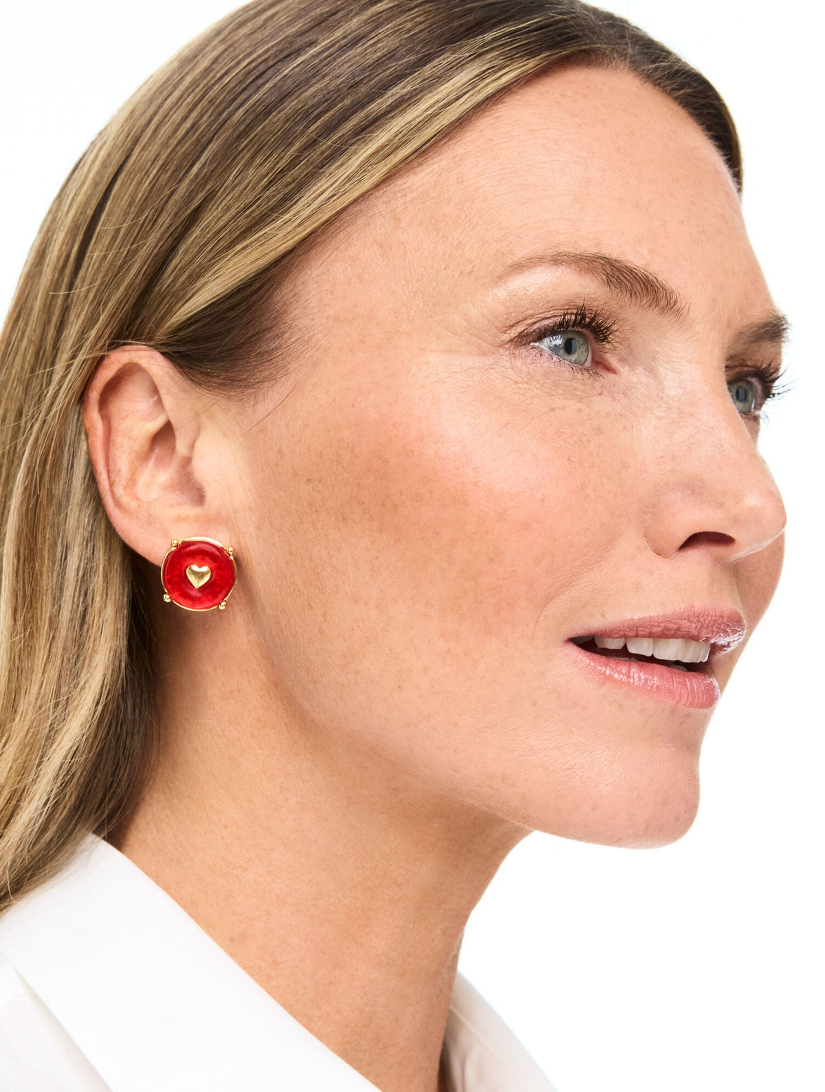 Talbots RED VELVET STUD EARRINGS