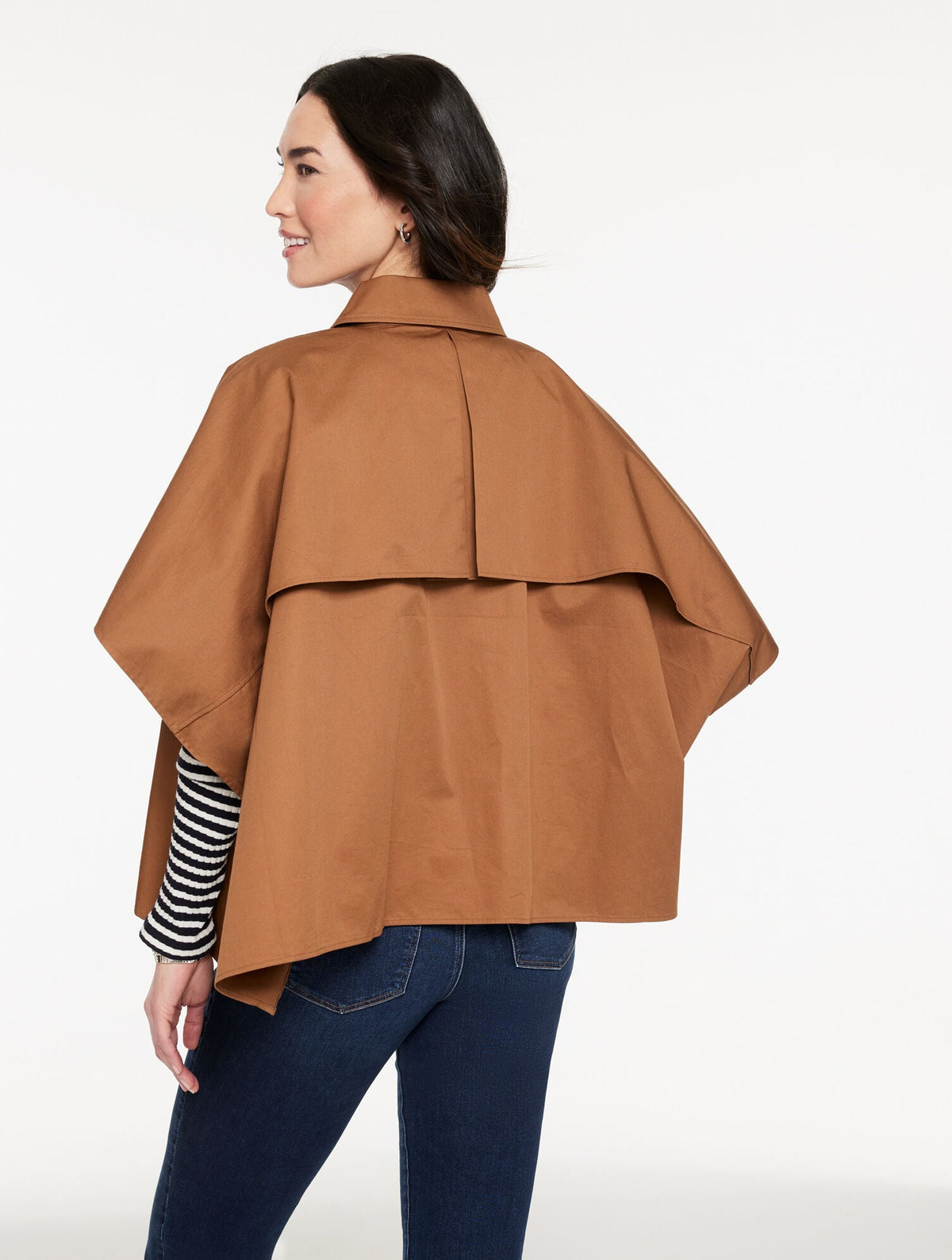 Talbots SHORT TRENCH CAPE