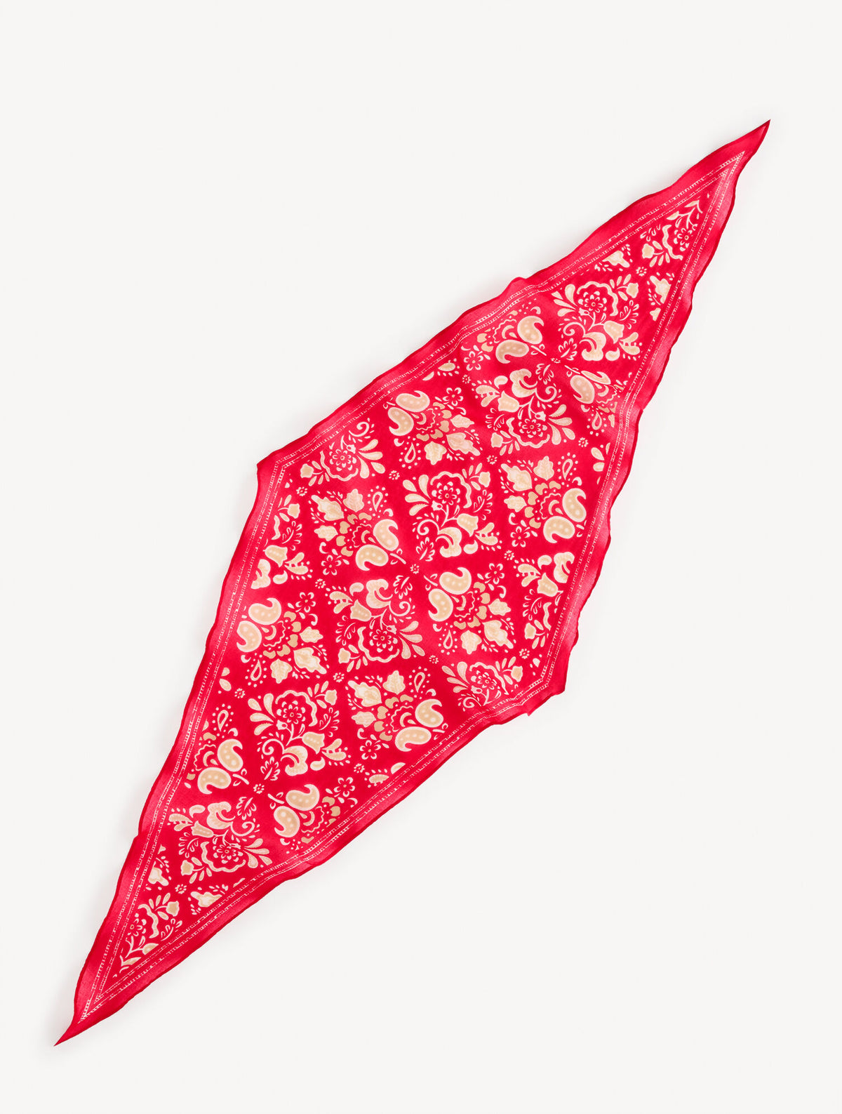 Talbots SIMPLE JACOBEAN DIAMOND SCARF