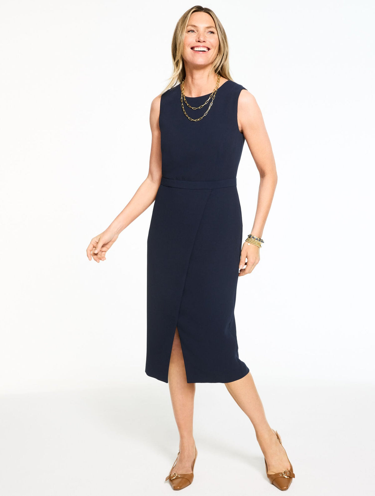Talbots POLISHED CREPE SHEATH DRESS