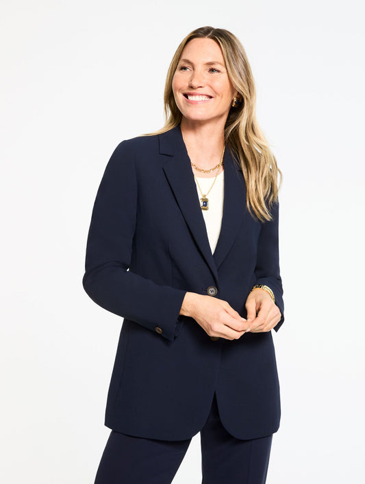 Talbots POLISHED CREPE BLAZER