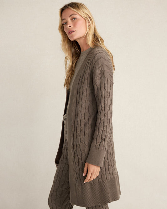 Talbots ORGANIC COTTON CASHMERE CABLE CARDIGAN