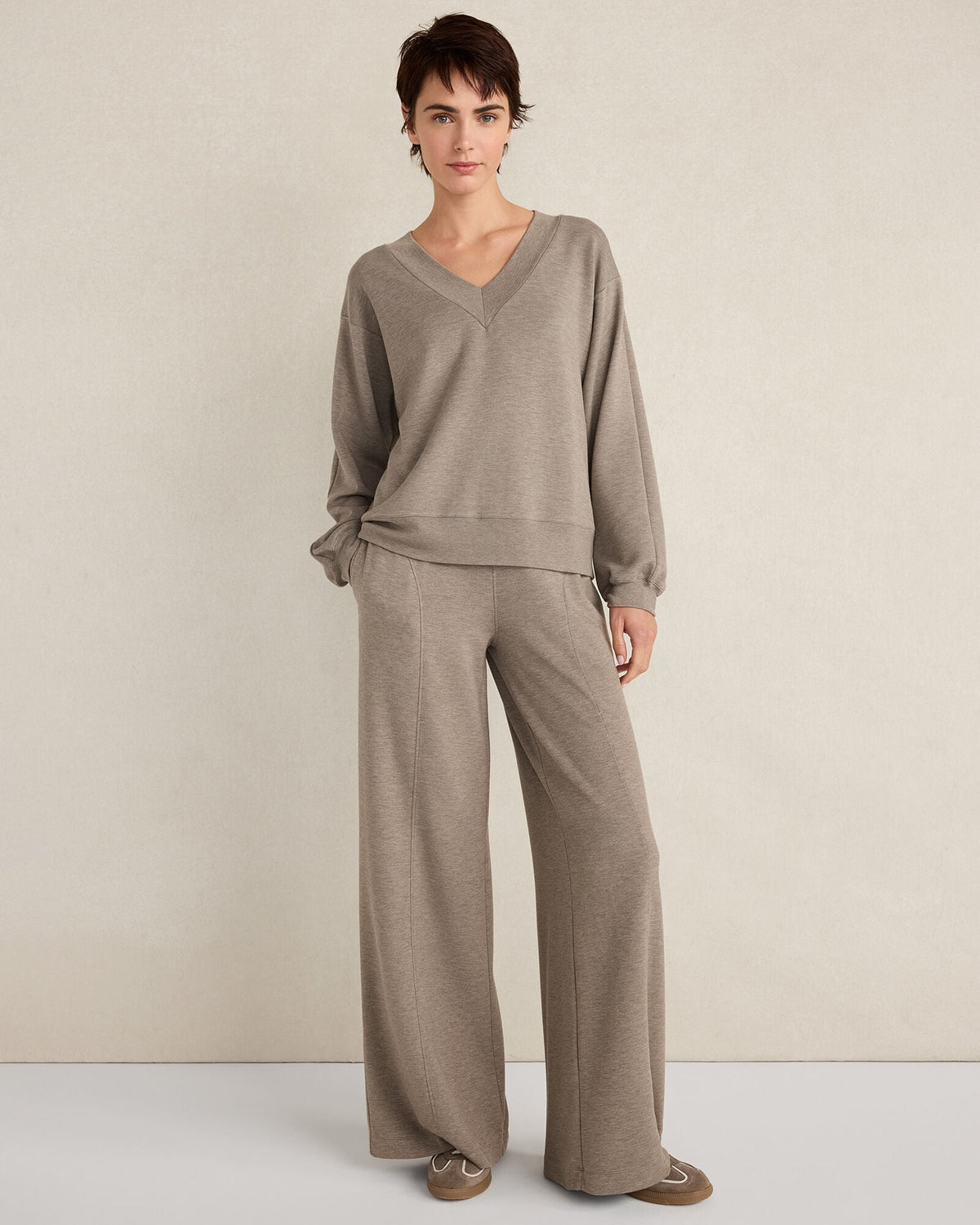 Talbots SOFT KNIT WIDE LEG PANTS