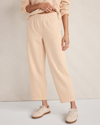 Talbots ORGANIC COTTON TERRY BARREL LEG PANTS