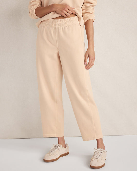 Talbots ORGANIC COTTON TERRY BARREL LEG PANTS