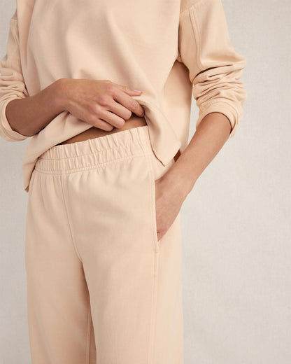 Talbots ORGANIC COTTON TERRY BARREL LEG PANTS