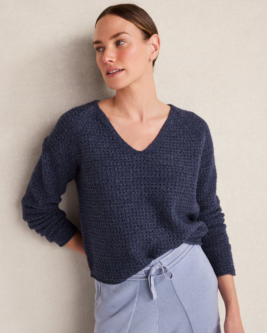 Talbots MERINO WOOL BLEND V-NECK SWEATER