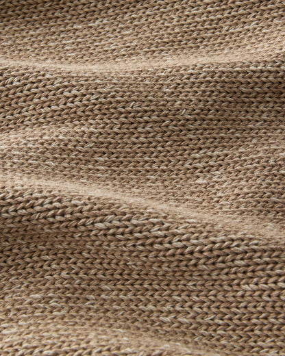 Talbots ORGANIC COTTON LINEN PLAITED V-NECK CARDIGAN