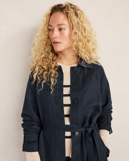 Talbots LINEN BLEND DOBBY TRENCH COAT