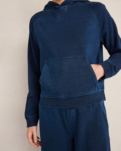 Talbots INDIGO COTTON TERRY HOODIE