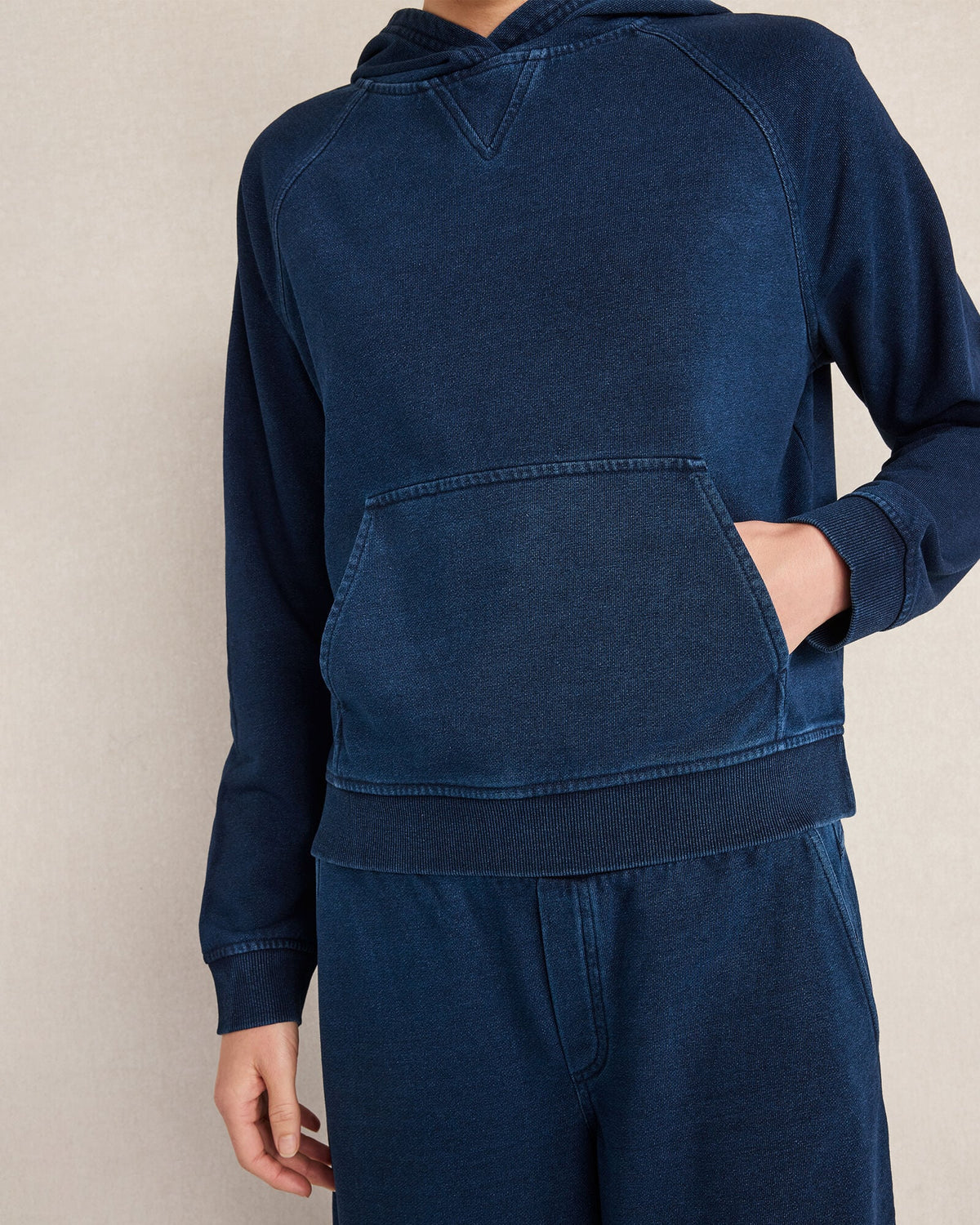 Talbots INDIGO COTTON TERRY HOODIE