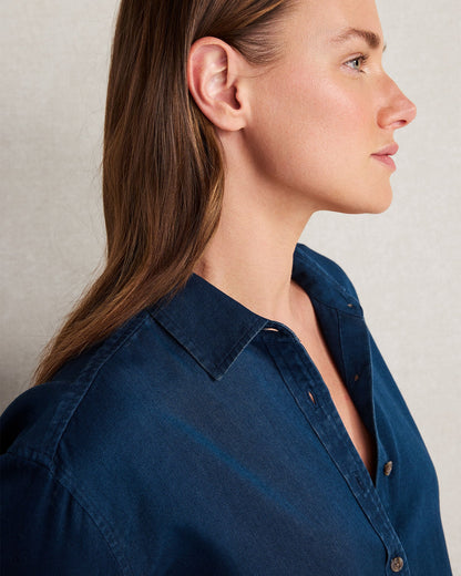 Talbots THE DAILY SHIRT IN INDIGO TWILL