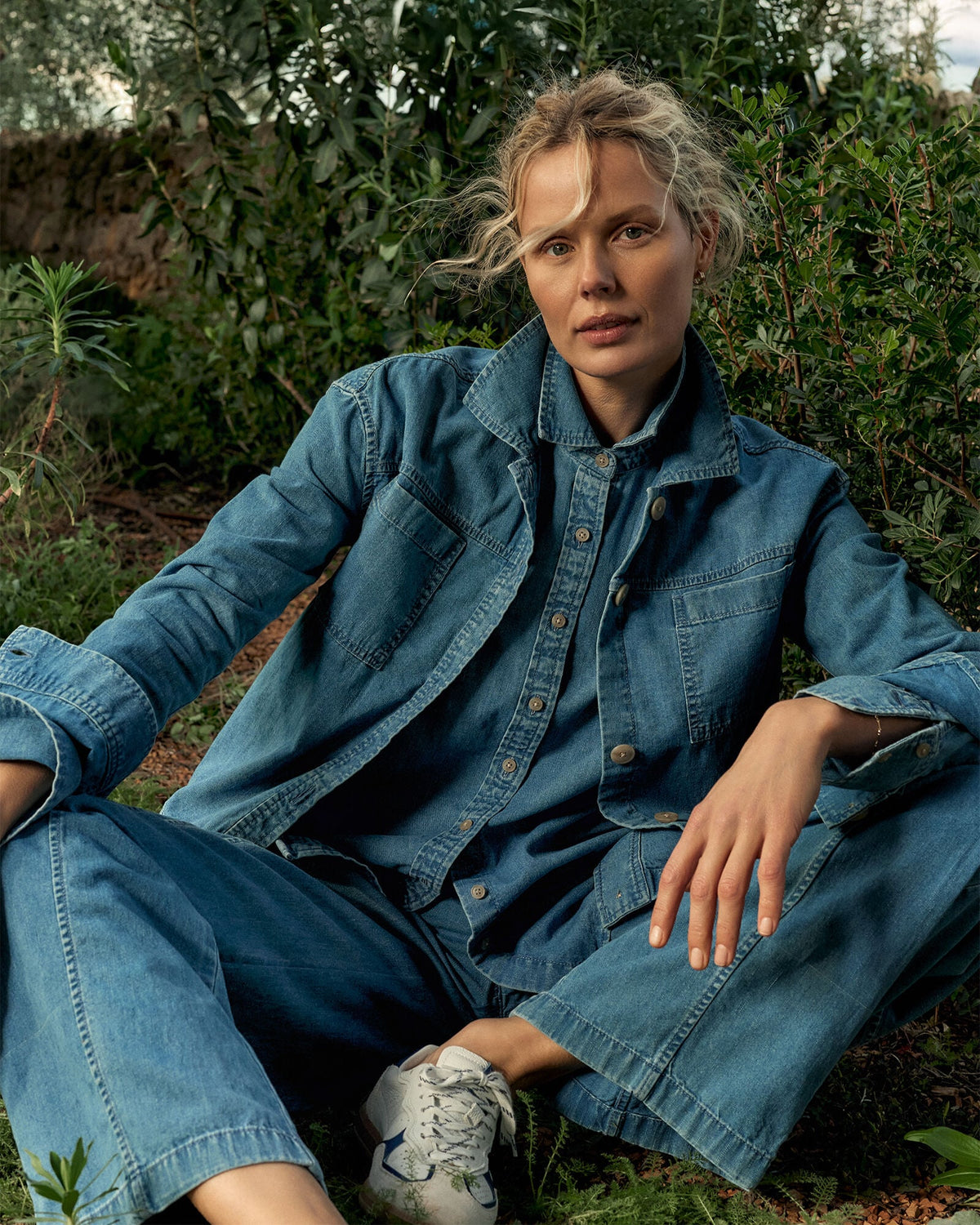 Talbots ORGANIC COTTON DENIM BOXY JACKET