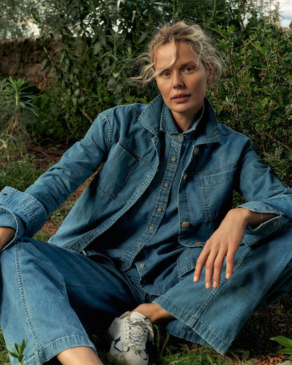 Talbots ORGANIC COTTON DENIM BOXY JACKET