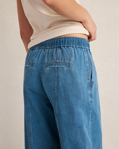 Talbots ORGANIC COTTON DENIM BARREL LEG PANTS