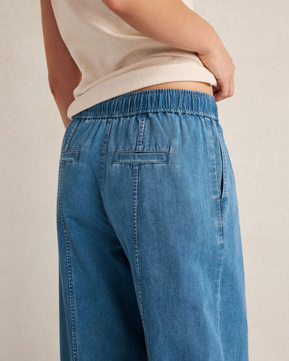 Talbots ORGANIC COTTON DENIM BARREL LEG PANTS