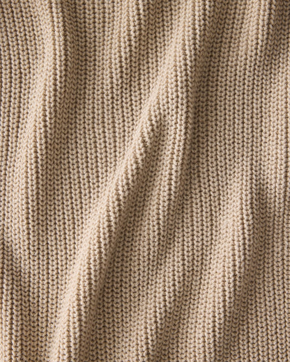 Talbots ORGANIC COTTON SHAKER STITCH HEATHERED CARDIGAN