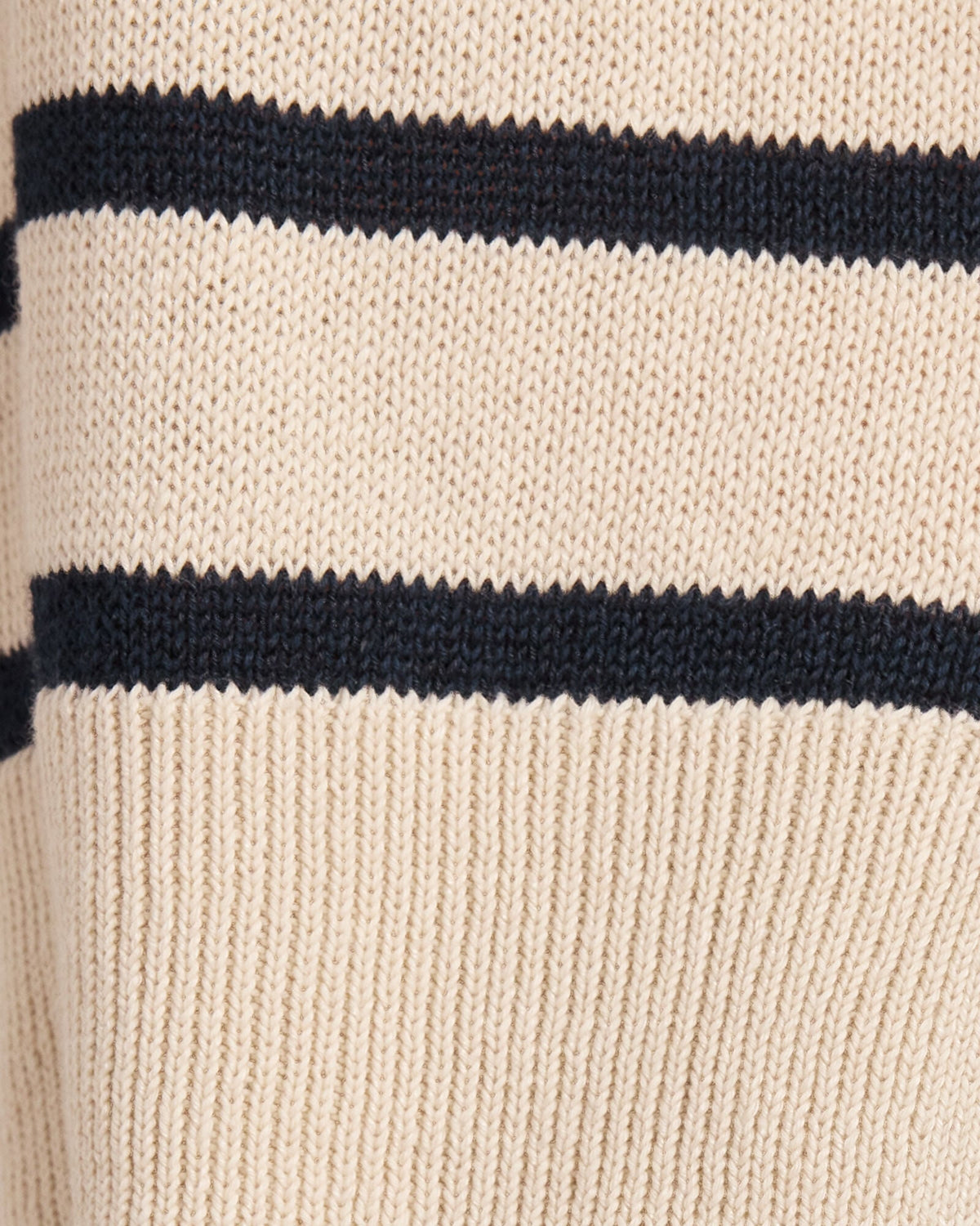 Talbots ORGANIC COTTON LINEN STRIPE CREWNECK