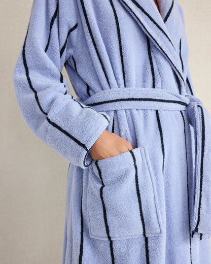 Talbots PLUSH TERRY STRIPED ROBE
