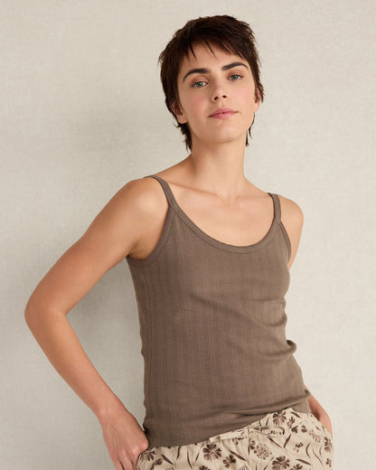 Talbots ORGANIC COTTON POINTELLE CAMI