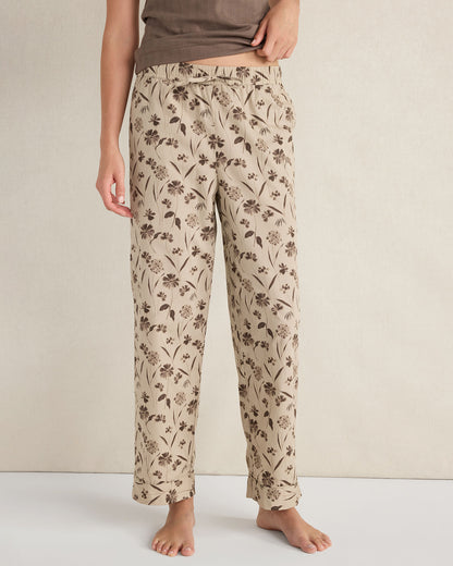 Talbots ORGANIC COTTON POPLIN SCATTERED FLORAL PAJAMA PANTS