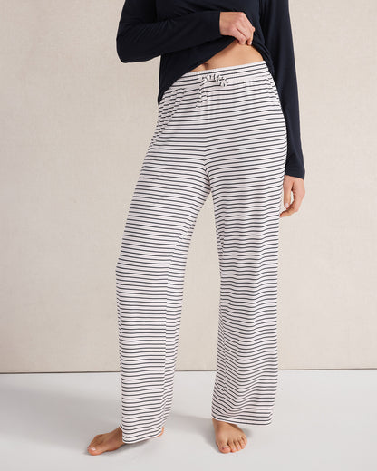 Talbots CALM & COOL STRIPE PAJAMA PANTS
