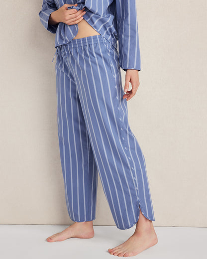 Talbots ORGANIC COTTON POPLIN PINSTRIPE PAJAMA PANTS